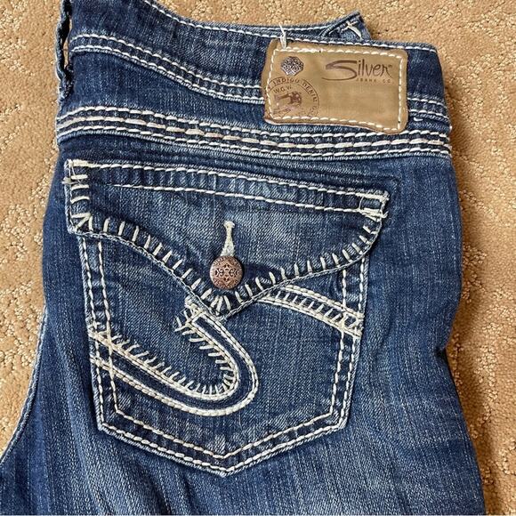 Silver Jeans Berkley Flap Straight Leg Jeans Size 29 - Picture 2 of 8